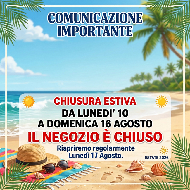 Chiusura Estiva 2026