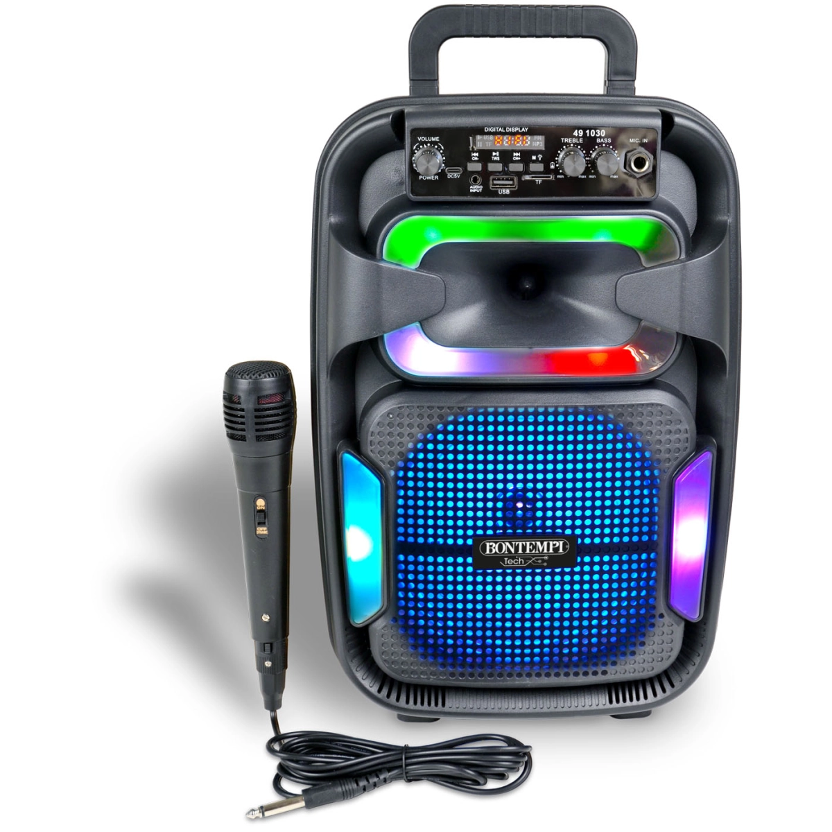 BONTEMPI CASSA ACUSTICA WIRELESS CON MICROFONO RGB EQUAL. E TWS 49 1030