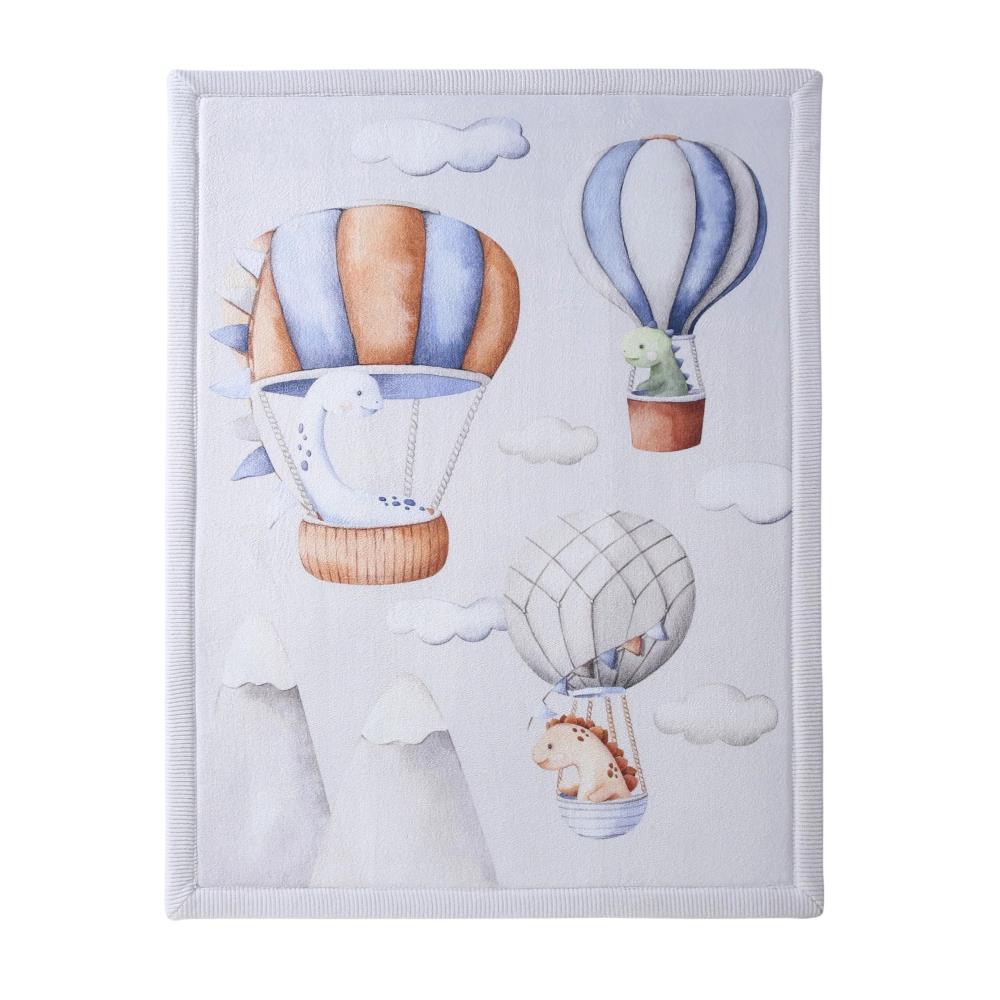 HAKUNA MAT TAPPETINO ''NUVOLA'' IN VELLUTO 170X120 CM - MONGOLFIERE DINOSAURI HAKUNA MAT TAPPETINO ''NUVOLA'' IN VELLUTO 170X120 CM - MONGOLFIERE DINOSAURI