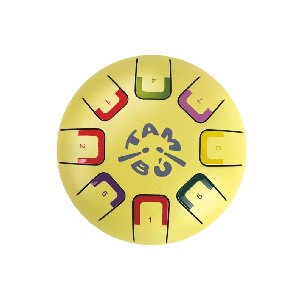 JUEGACONMIGO TAMBÙ MELLOW YELLOW - TAMBURO PICCOLO CON LINGUETTE IN METALLO Giallo