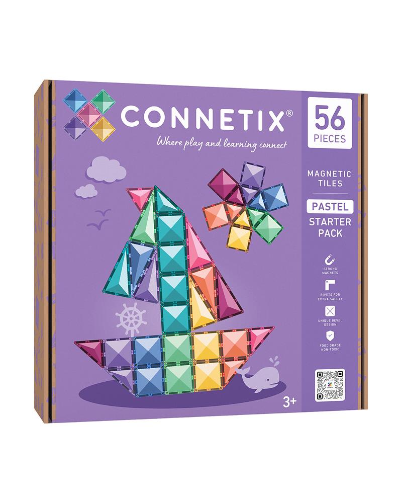 CONNETIX PANNELLI MAGNETICI STARTER PACK PASTELLO 56 PZ