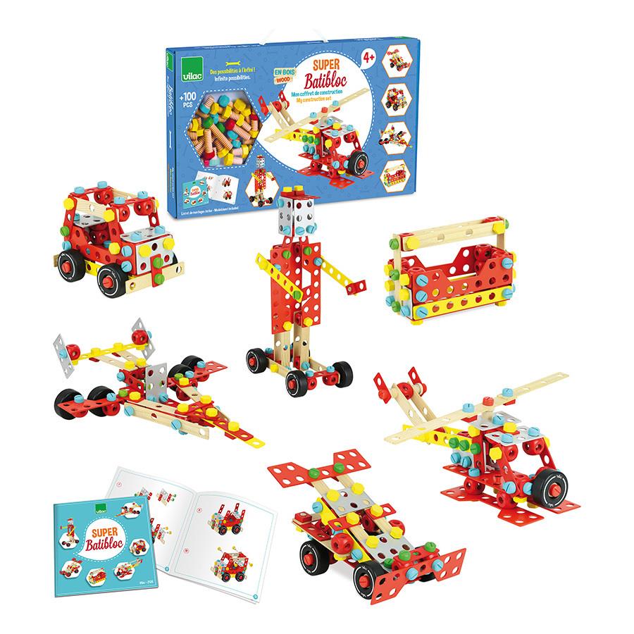 VILAC SET DI COSTRUZIONI IN LEGNO BATIBLOC SUPER 2126