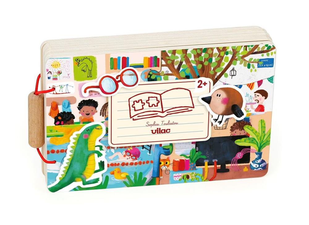 VILAC LIBRO PUZZLE IN LEGNO - ATTIVITÀ 7910 VILAC LIBRO PUZZLE IN LEGNO - ATTIVITÀ 7910