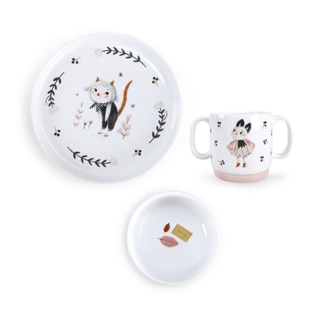MOULIN ROTY SET PIATTI PORCELLANA PER BAMBINI – APRÈS LA PLUIE 715230