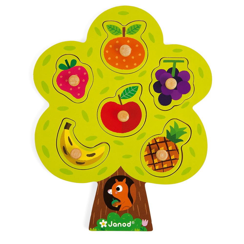 JANOD PUZZLE ALBERO GOLOSO 6 PEZZI IN LEGNO J07061
