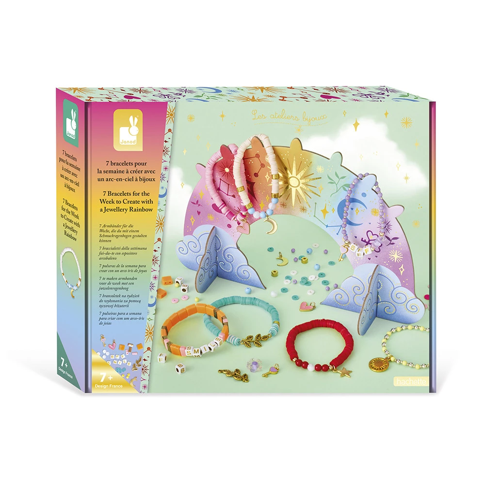JANOD KIT CREATIVO - 7 BRACCIALETTI DELLA SETTIMANA CON ESPOSITORE ARCOBALENO J09185 JANOD KIT CREATIVO - 7 BRACCIALETTI DELLA SETTIMANA CON ESPOSITORE ARCOBALENO J09185
