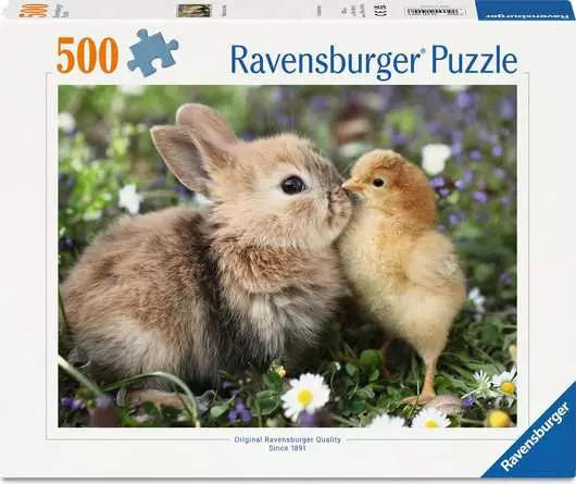 RAVENSBURGER PUZZLE PUPPIES COLLECTION: CONIGLIETTO E PULCINO 500 PZ 01900