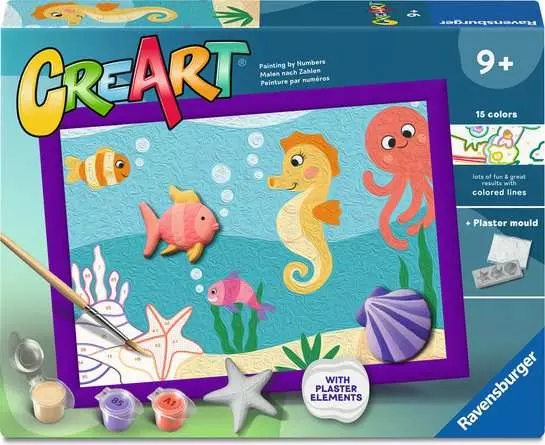 RAVENSBURGER CREART SERIE D - CAVALLUCCIO MARINO CON GESSO 3D 23268