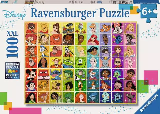 RAVENSBURGER PUZZLE DISNEY MULTICHARACTER XXL 100 PZ 13332
