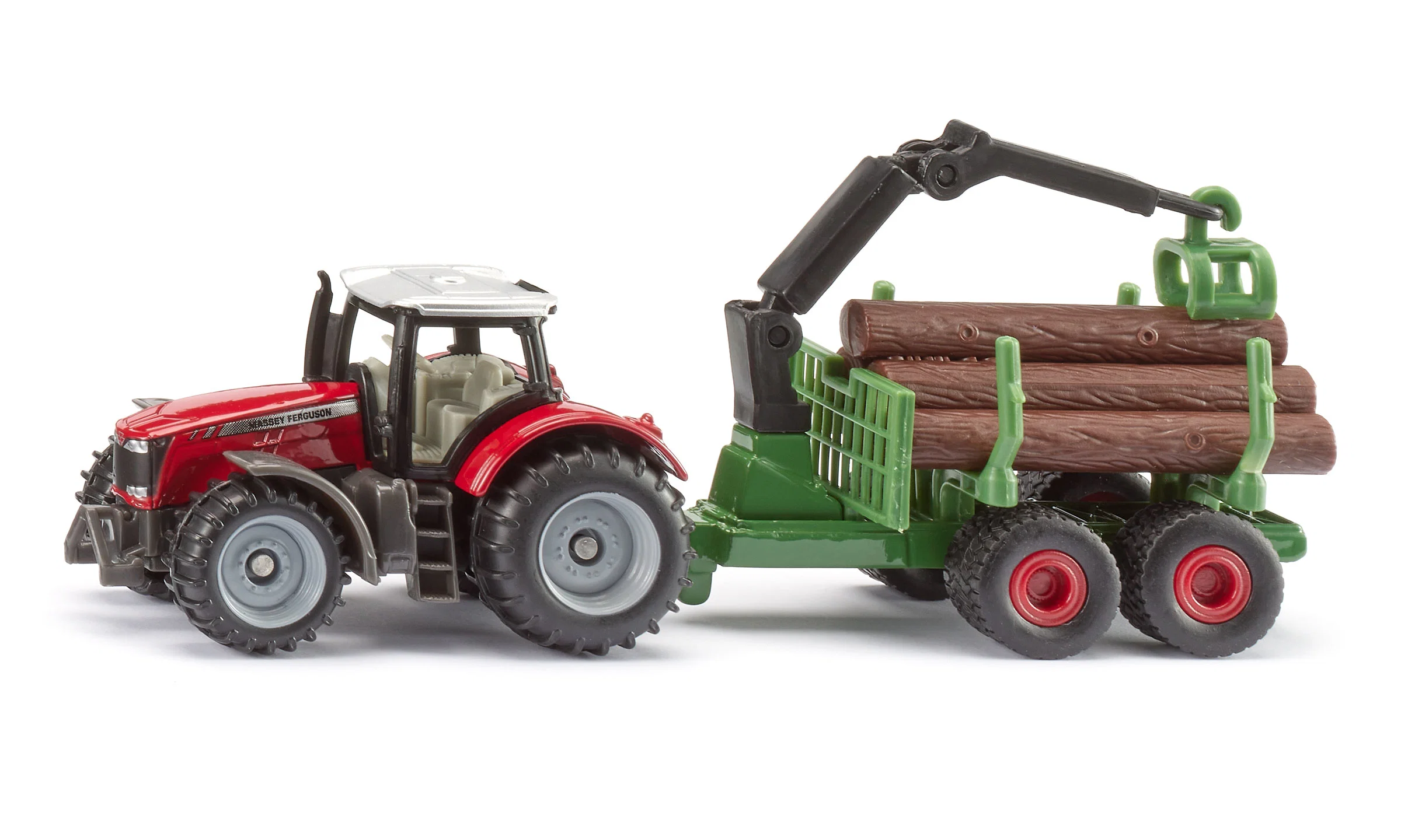 SIKU MASSEY FERGUSON CON RIMORCHIO FORESTALE 1134