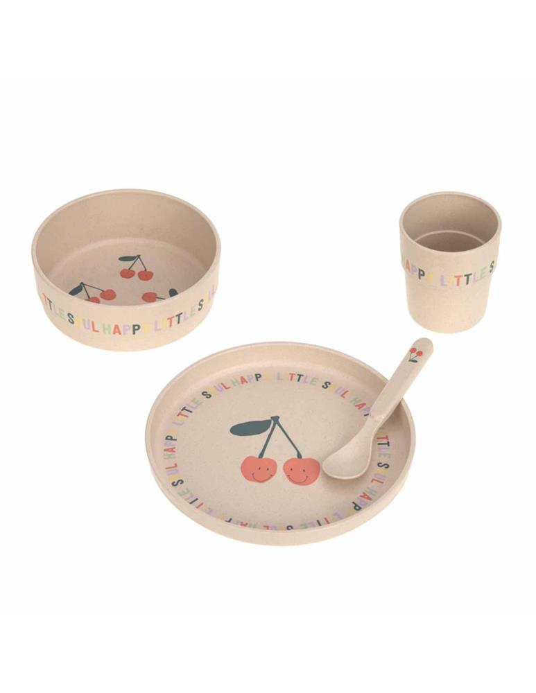 LÄSSIG SET PIATTI HAPPY FRUITS CHERRY