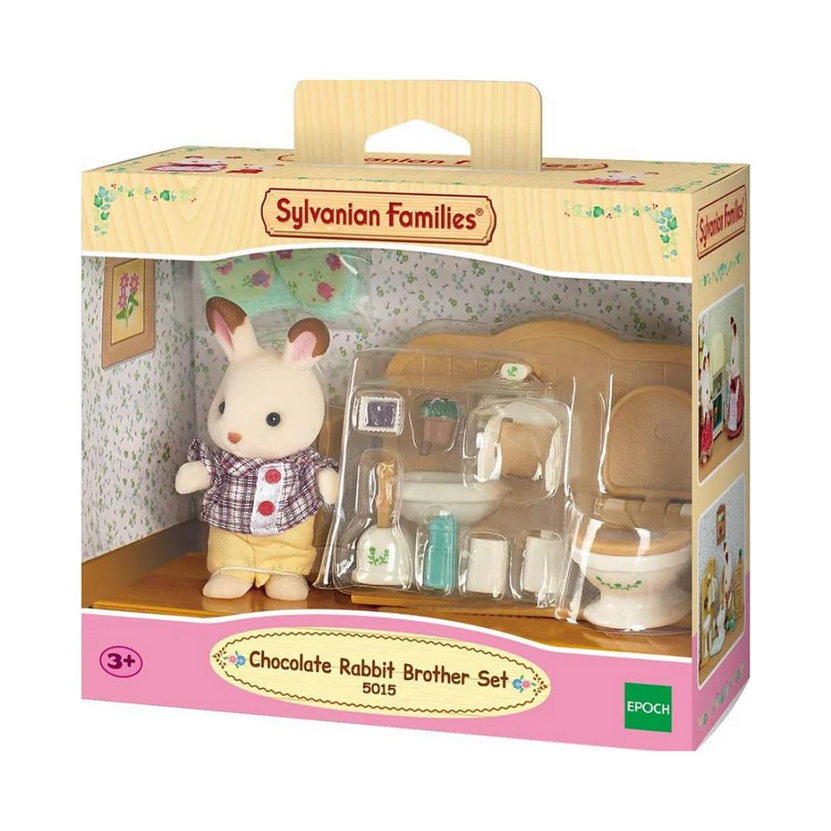 SYLVANIAN FRATELLO CONIGLIO CIOCCOLATO E BAGNO 5015