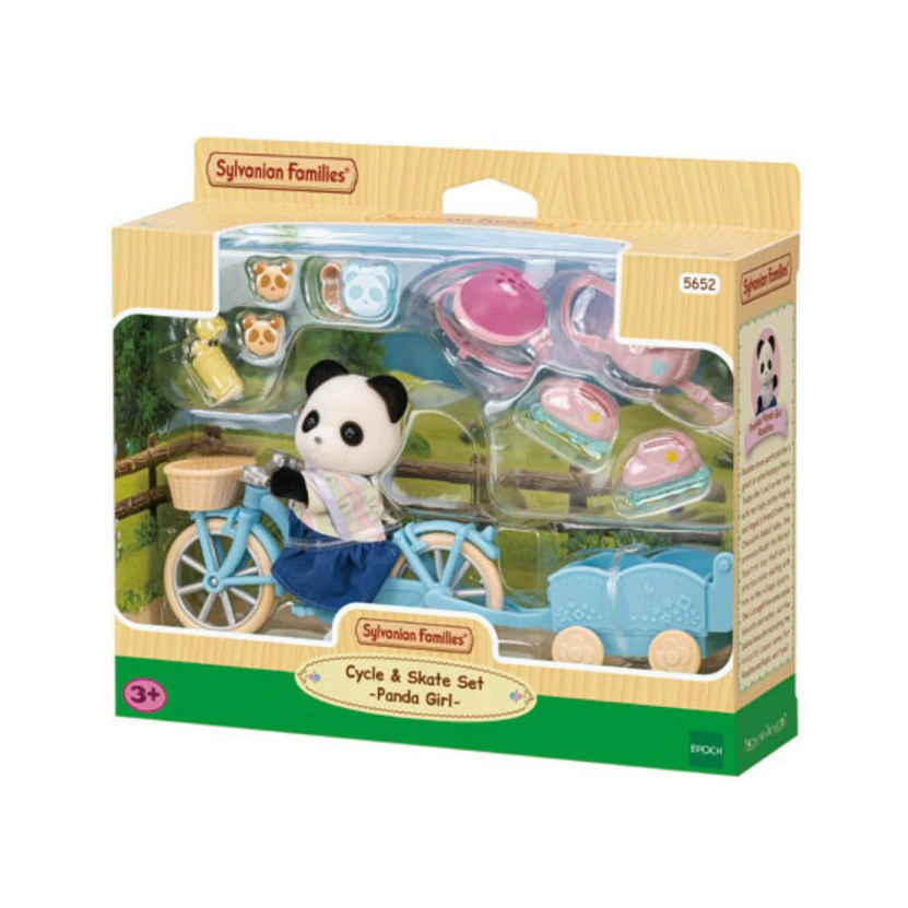 SYLVANIAN SET BICI E PATTINI: RAGAZZA PANDA 5652 SYLVANIAN SET BICI E PATTINI: RAGAZZA PANDA 5652