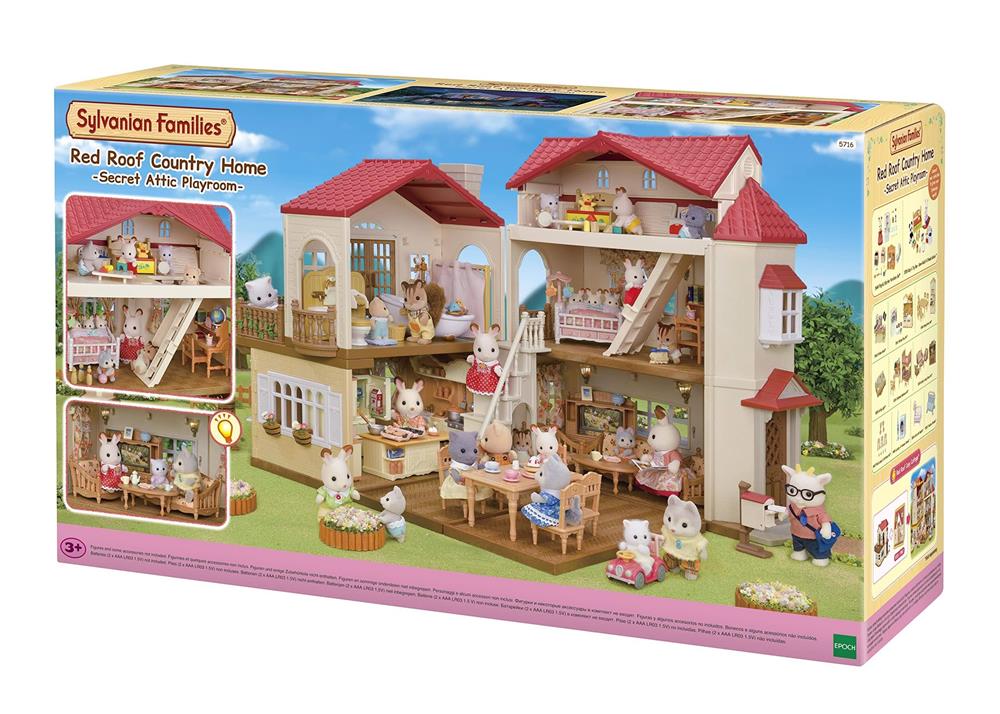 SYLVANIAN CASA GRANDE CON LUCI ATTICO SEGRETO -GIFT SET 5727