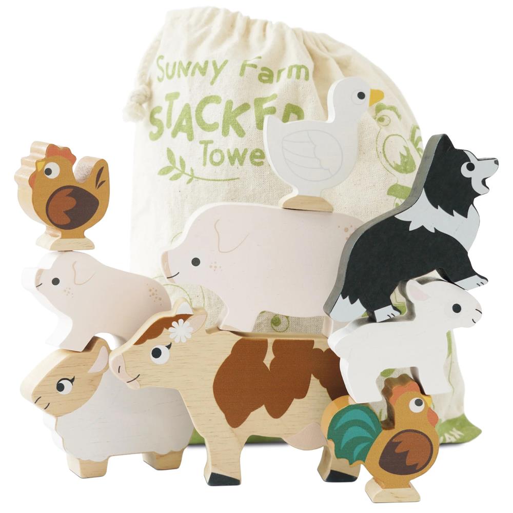 LE TOY VAN ANIMALI DELLA FATTORIA IMPILABILI PL141
