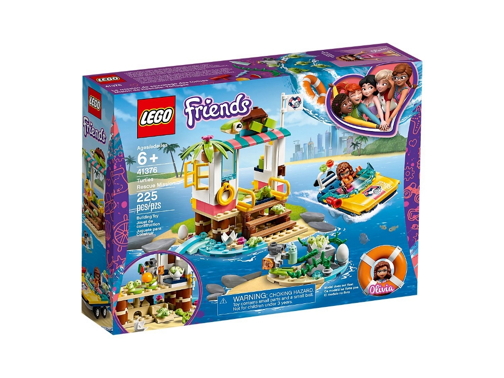 LEGO FRIENDS LA MISSIONE DI SOCCORSO DELLE TARATARUGHE 41376