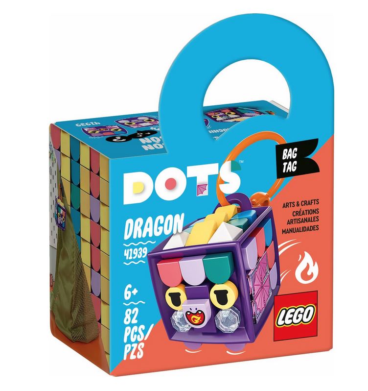 LEGO DOTS BAG TAG DRAGONE 41939