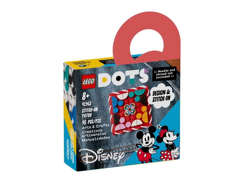 LEGO DOTS PATCH STITCH-ON TOPOLINO E MINNIE 41963