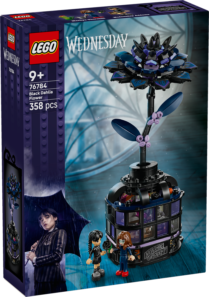 LEGO WEDNESDAY FIORE DI DALIA NERO 76784