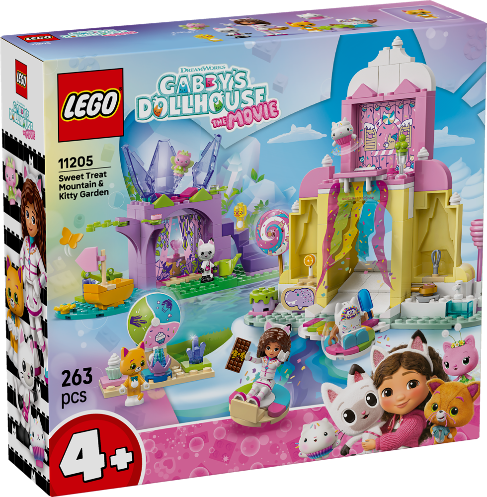 LEGO GABBY'S DOLLHOUSE DOLCE MONTAGNA E GIARDINO DI GATTINA FATINA 11205