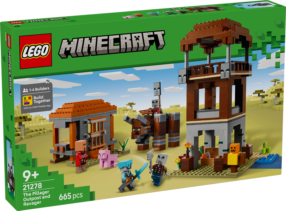 LEGO MINECRAFT L’AVAMPOSTO DEL SACCHEGGIATORE E PREDONE 21278