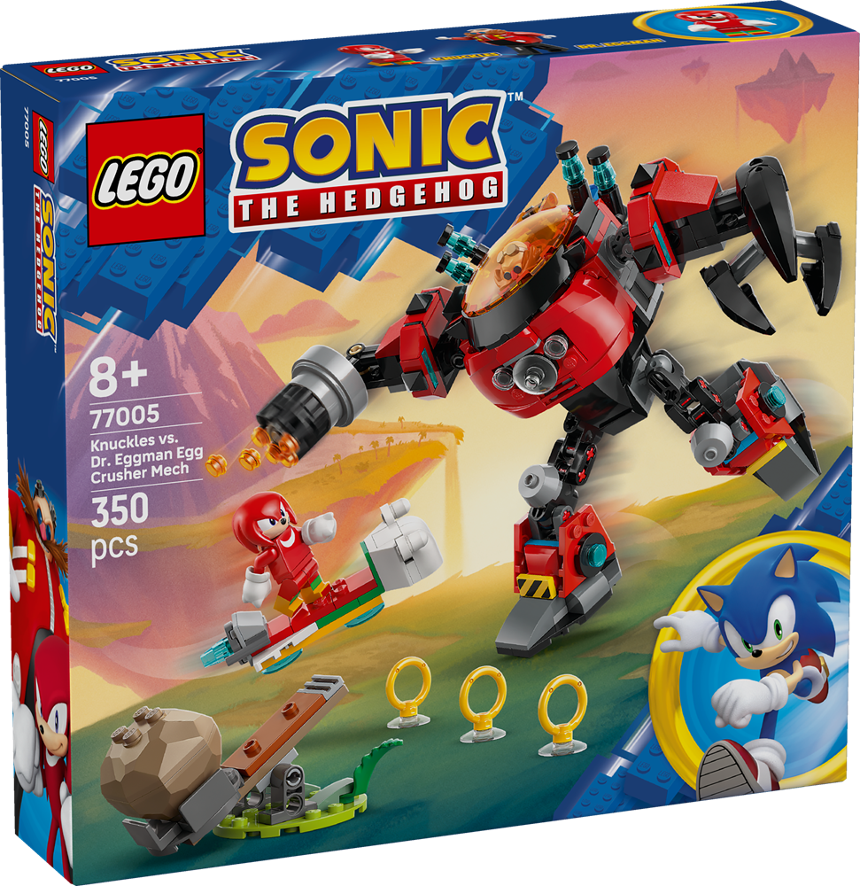LEGO SONIC THE HEDGEHOG™ KNUCKLES VS. IL MECH EGG CRUSHER DEL DR. EGGMAN 77005