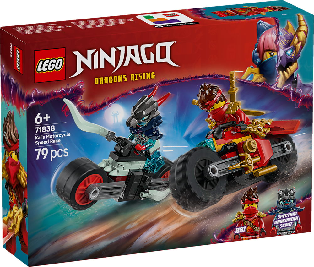 LEGO NINJAGO GARA DI VELOCITÀ SULLA MOTO DI KAI 71838