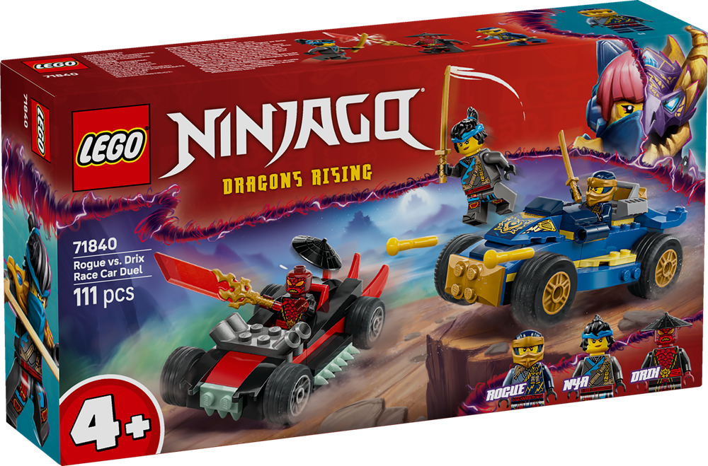 LEGO NINJAGO DUELLO AD ALTA VELOCITÀ TRA ROGUE E DRIX 71840