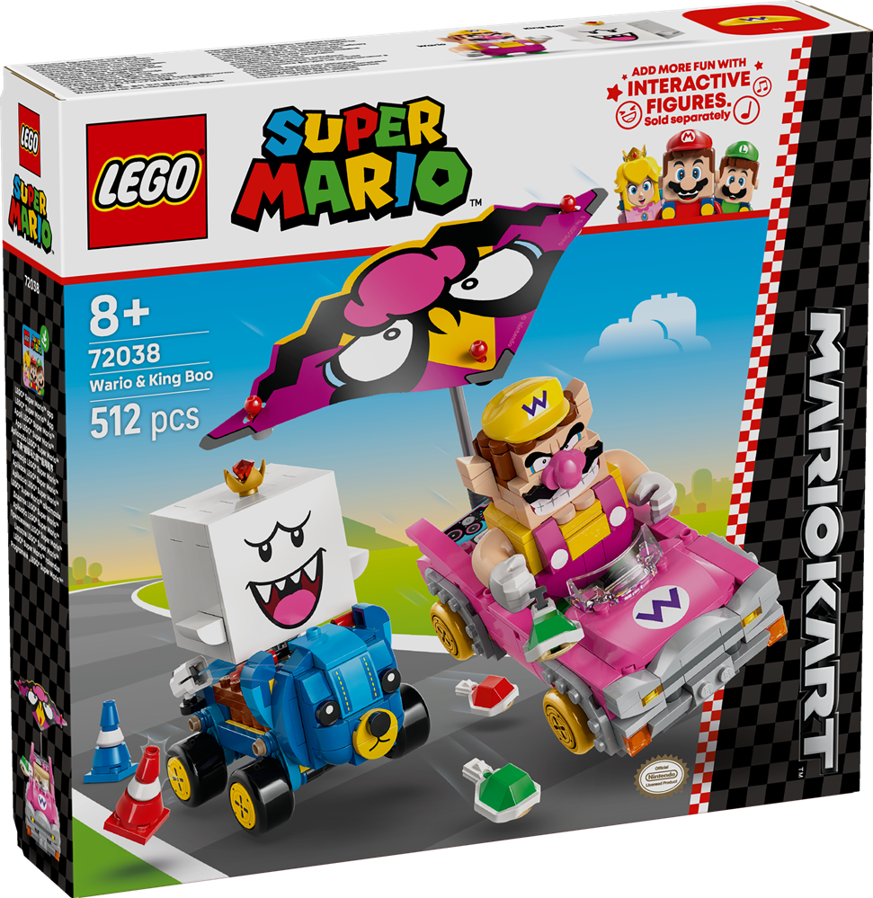 LEGO SUPER MARIO MARIO KART™ – WARIO E RE BOO 72038