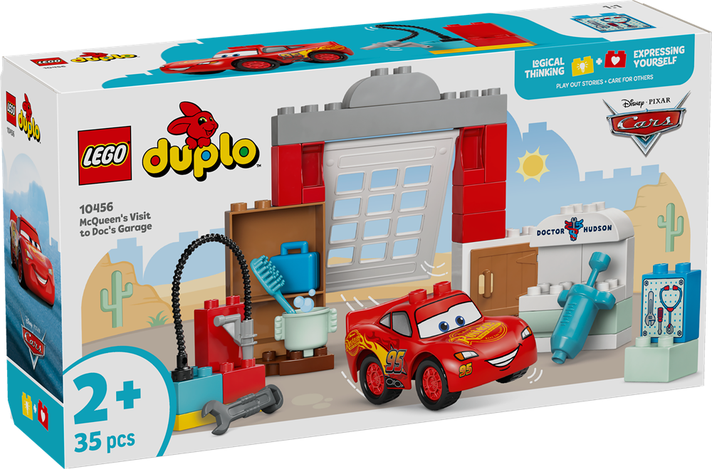 LEGO DUPLO® | DISNEY LA VISITA DI MCQUEEN ALL’OFFICINA DI DOC 10456