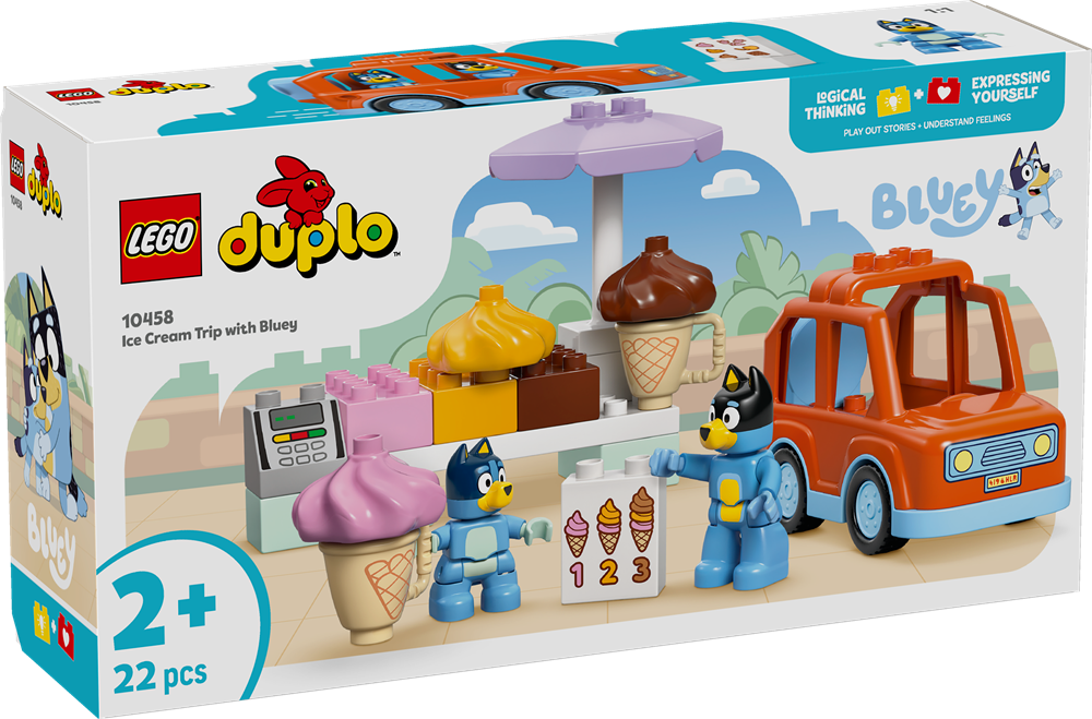 LEGO DUPLO BLUEY VISITA ALLA GELATERIA DI BLUEY 10458