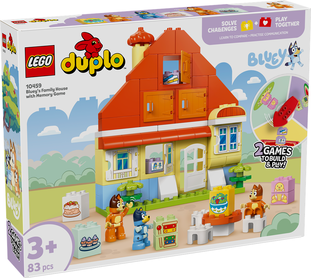 LEGO DUPLO BLUEY CASA DELLA FAMIGLIA DI BLUEY CON GIOCO DI MEMORIA 10459