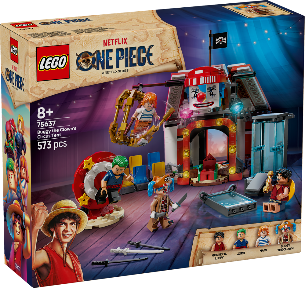 LEGO ONE PIECE LA TENDA DEL CIRCO DI BAGY IL CLOWN 75637