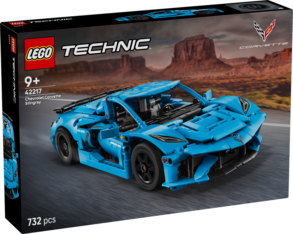 LEGO TECHNIC CHEVROLET CORVETTE STINGRAY BLU 42217