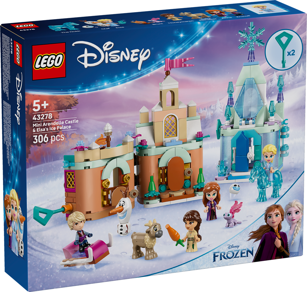 LEGO DISNEY™ MINI CASTELLO DI ARENDELLE E PALAZZO DI GHIACCIO DI ELSA 43278