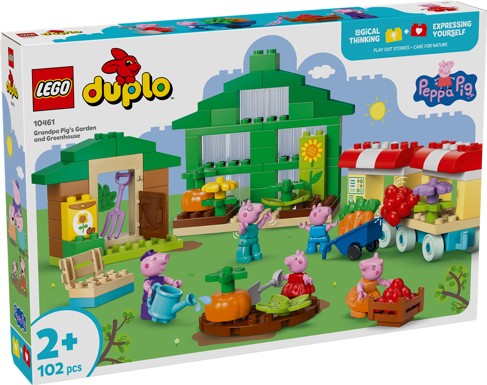 LEGO DUPLO PEPPA PIG IL GIARDINO E LA SERRA DI NONNO PIG 10461