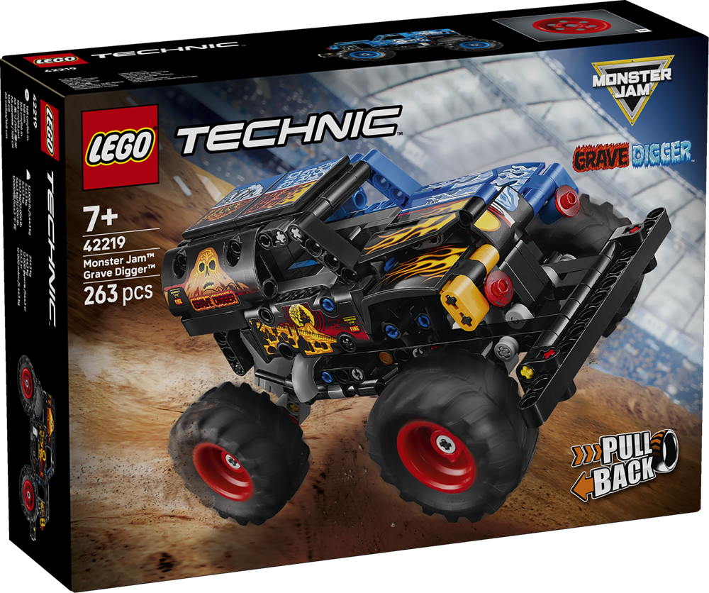 LEGO TECHNIC MONSTER JAM™ GRAVE DIGGER™ FUOCO E GHIACCIO 42219