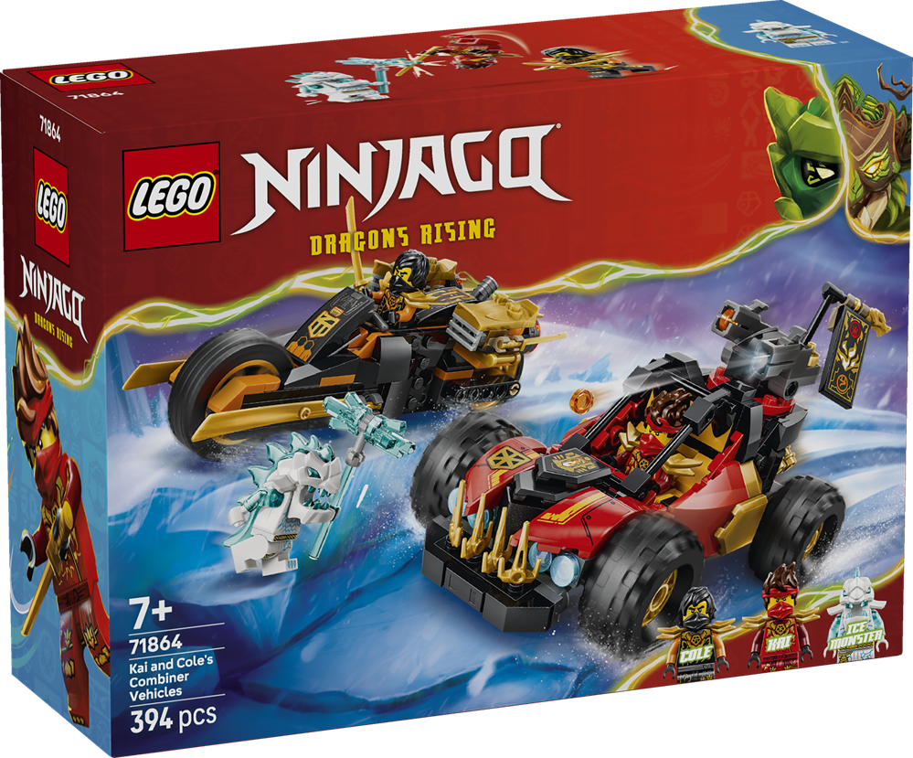 LEGO NINJAGO VEICOLI COMBINANTI DI KAI E COLE 71864