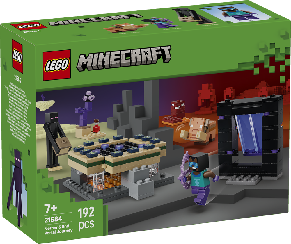 LEGO MINECRAFT VIAGGIO NEL PORTALE DEL NETHER E DELL’END 21584