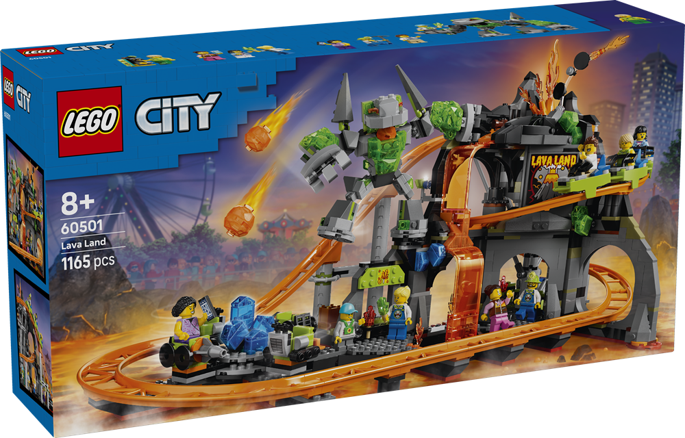 LEGO CITY PARCO DELLE MONTAGNE RUSSE LAVA LAND 60501