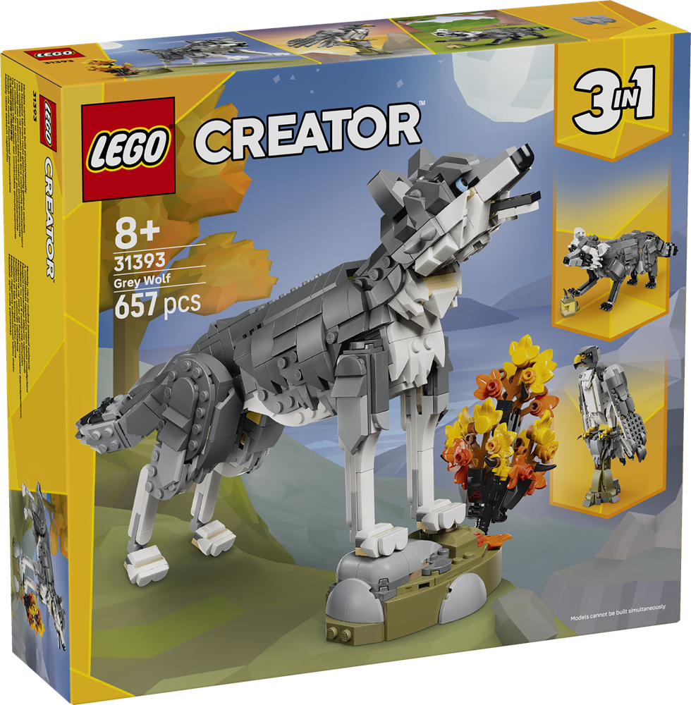 LEGO CREATOR ANIMALI DELLA FORESTA: LUPO GRIGIO 31393