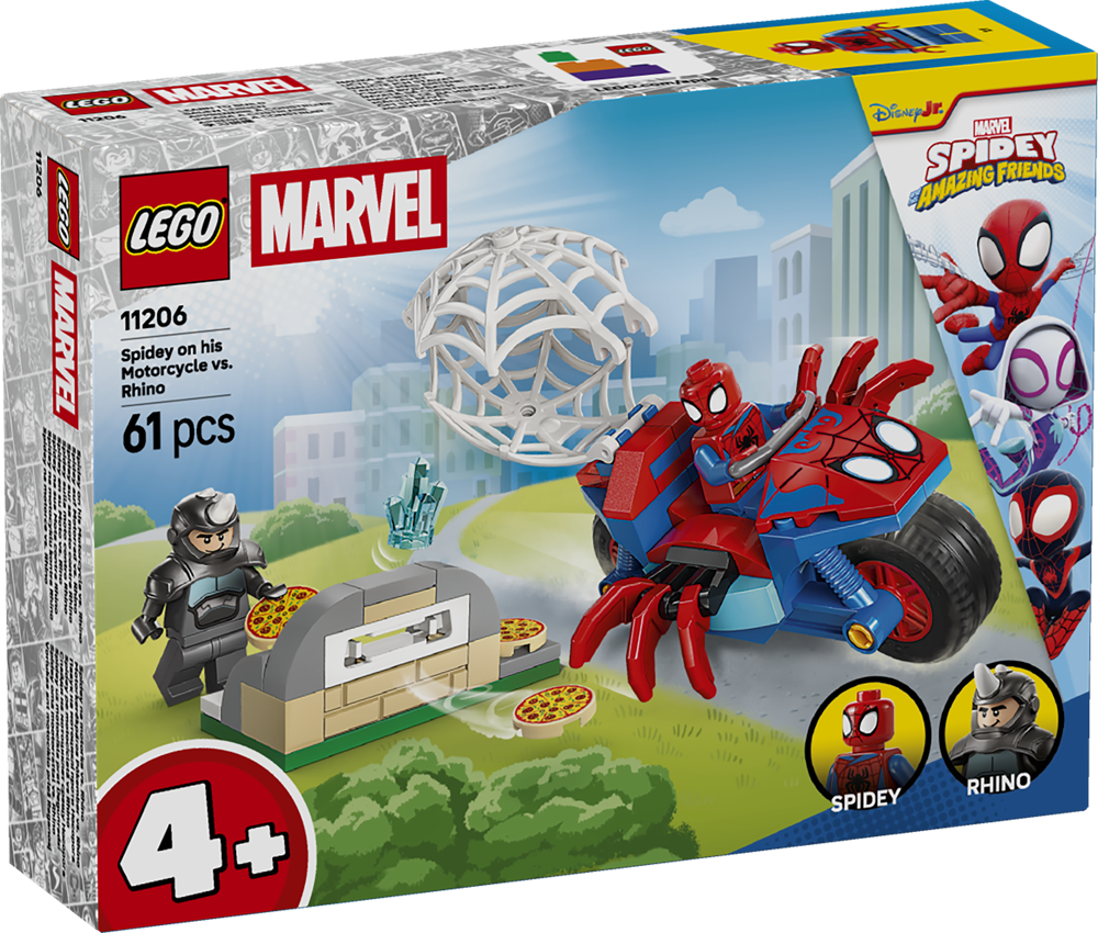 LEGO SPIDEY SPIDEY SULLA MOTO CONTRO RHINO 11206
