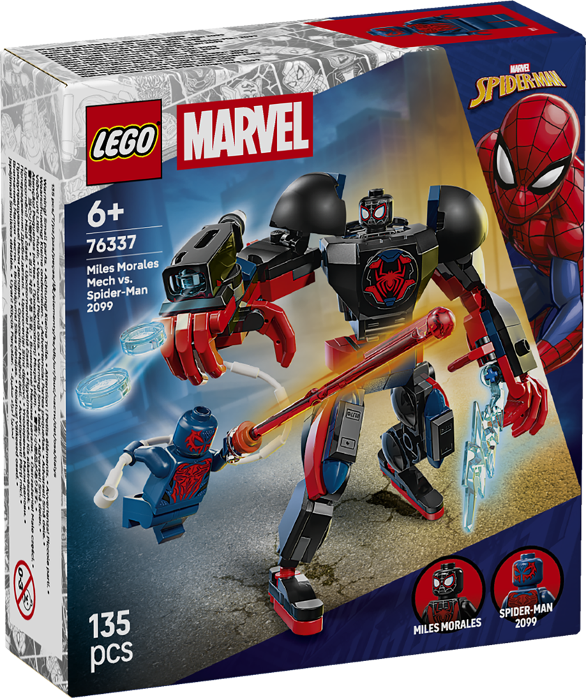 LEGO SUPER HEROES MECH DI MILES MORALES VS. SPIDER-MAN 2099 76337
