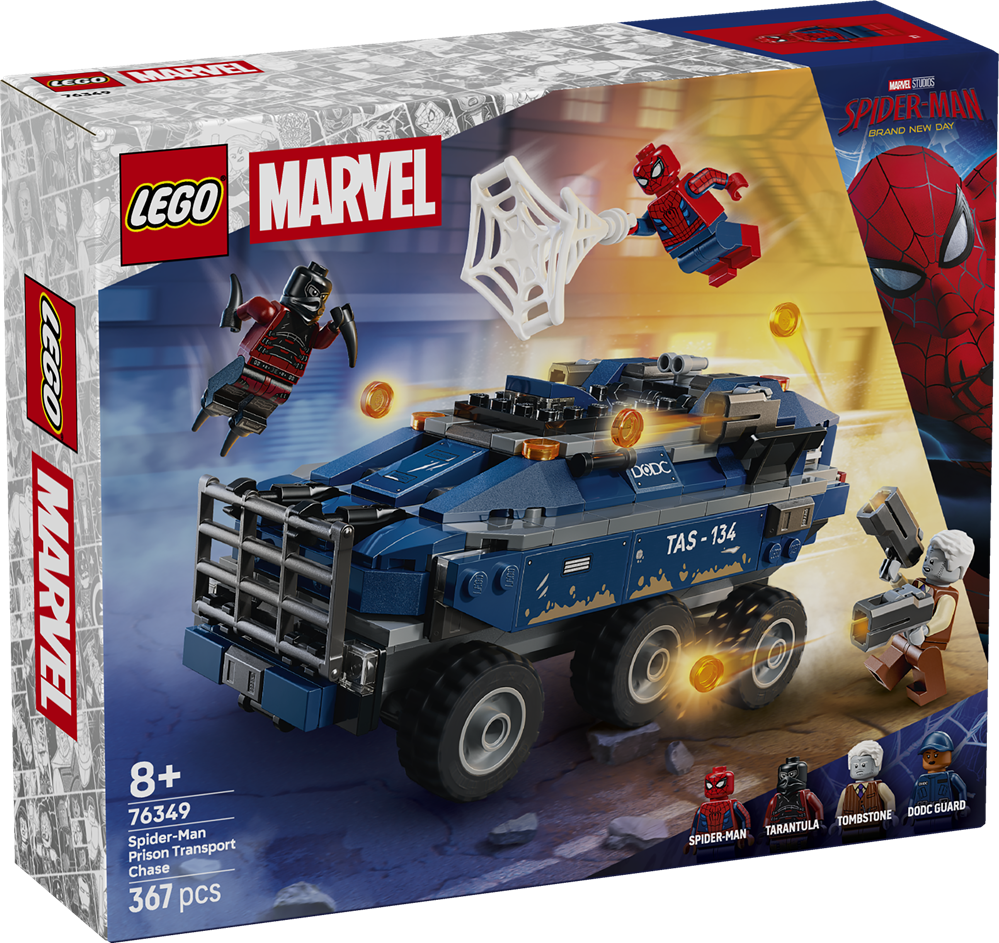 LEGO SUPER HEROES SPIDER-MAN: INSEGUIMENTO DEL TRASPORTATORE DI DETENUTI 76349