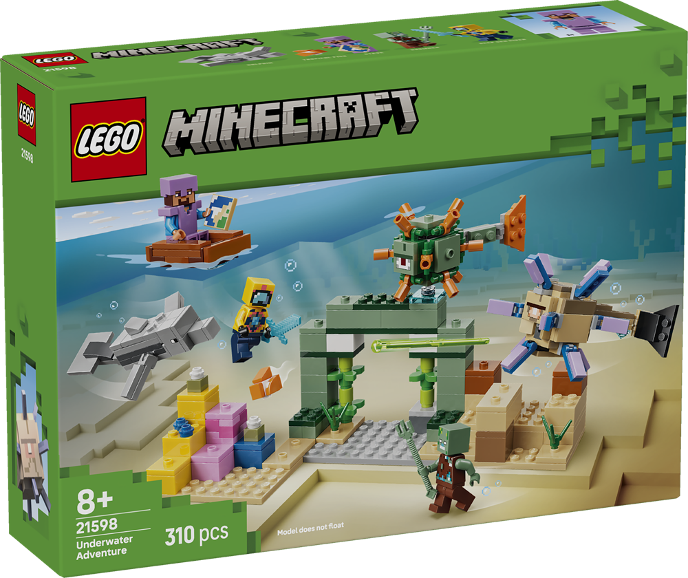 LEGO MINECRAFT AVVENTURA SUBACQUEA 21598
