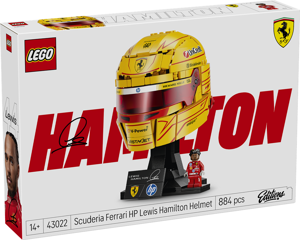 LEGO EDITIONS FORMULA 1 CASCO DI LEWIS HAMILTON SCUDERIA FERRARI HP 43022