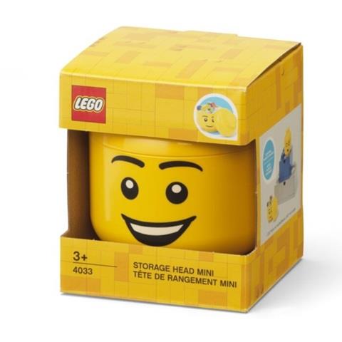 LEGO STORAGE HEAD MINI XS HAPPY BOY