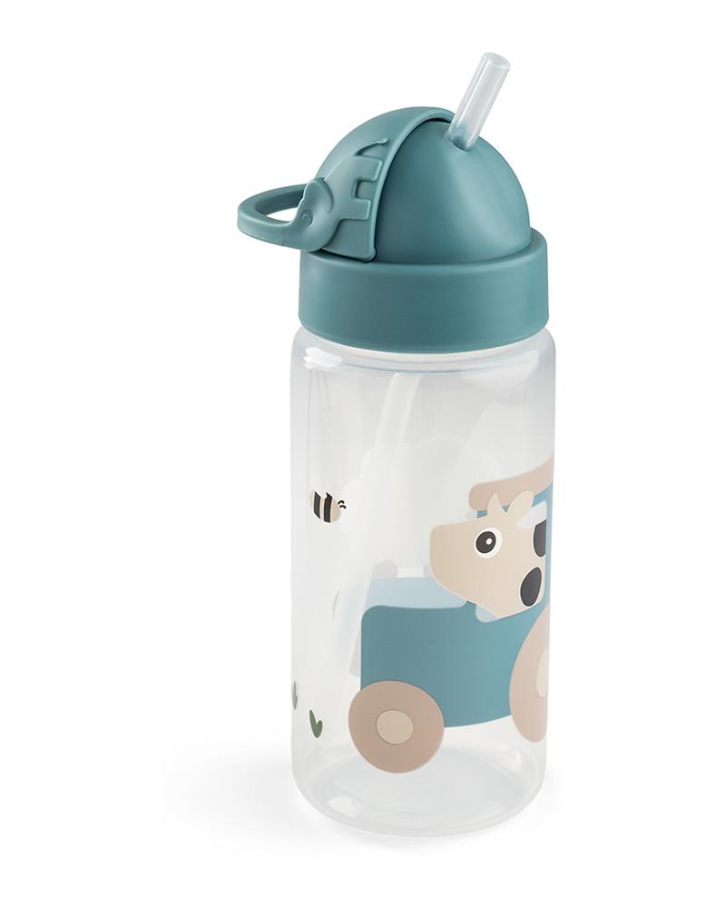 DONE BY DEER BORRACCIA 350 ML TINY FARM BLU CON CANNUCCIA A SCOMPARSA DONE BY DEER BORRACCIA 350 ML TINY FARM BLU CON CANNUCCIA A SCOMPARSA