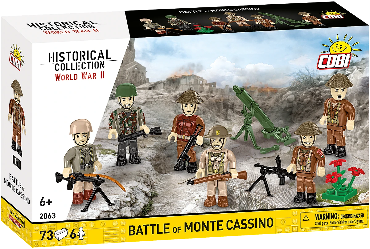 COBI HISTORICAL COLLECTION WWII LA BATTAGLIA DI MONTE CASSINO 2063 COBI HISTORICAL COLLECTION WWII LA BATTAGLIA DI MONTE CASSINO 2063