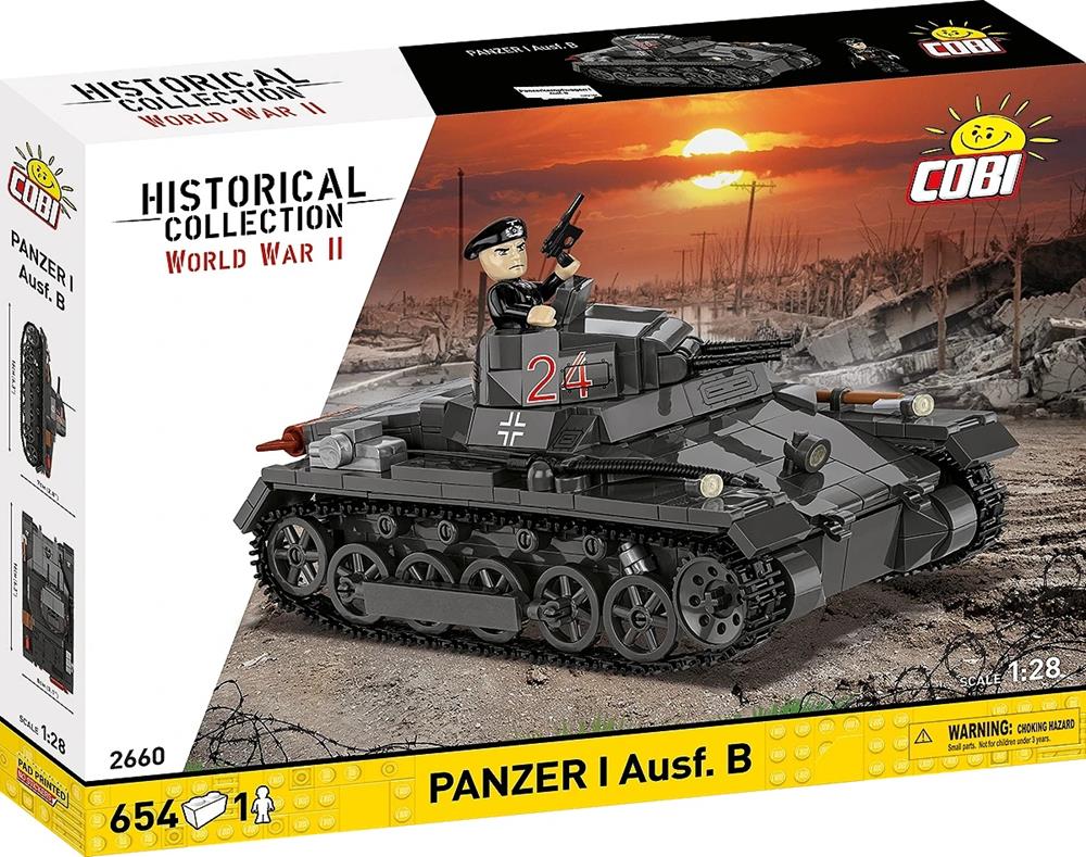 COBI HISTORICAL COLLECTION WWII PANZER I AUSF.B 2660 COBI HISTORICAL COLLECTION WWII PANZER I AUSF.B 2660
